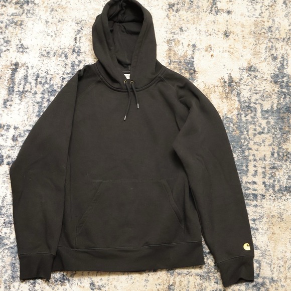 Carhartt Other - Carhartt WIP Hooded Chase Sweatshirt Work In Progress Hoodie Black Medium Men